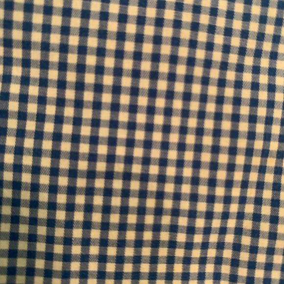 Crown & Ivy XL Classic Fit Navy and White Checker Print Button Down - Picture 6 of 6